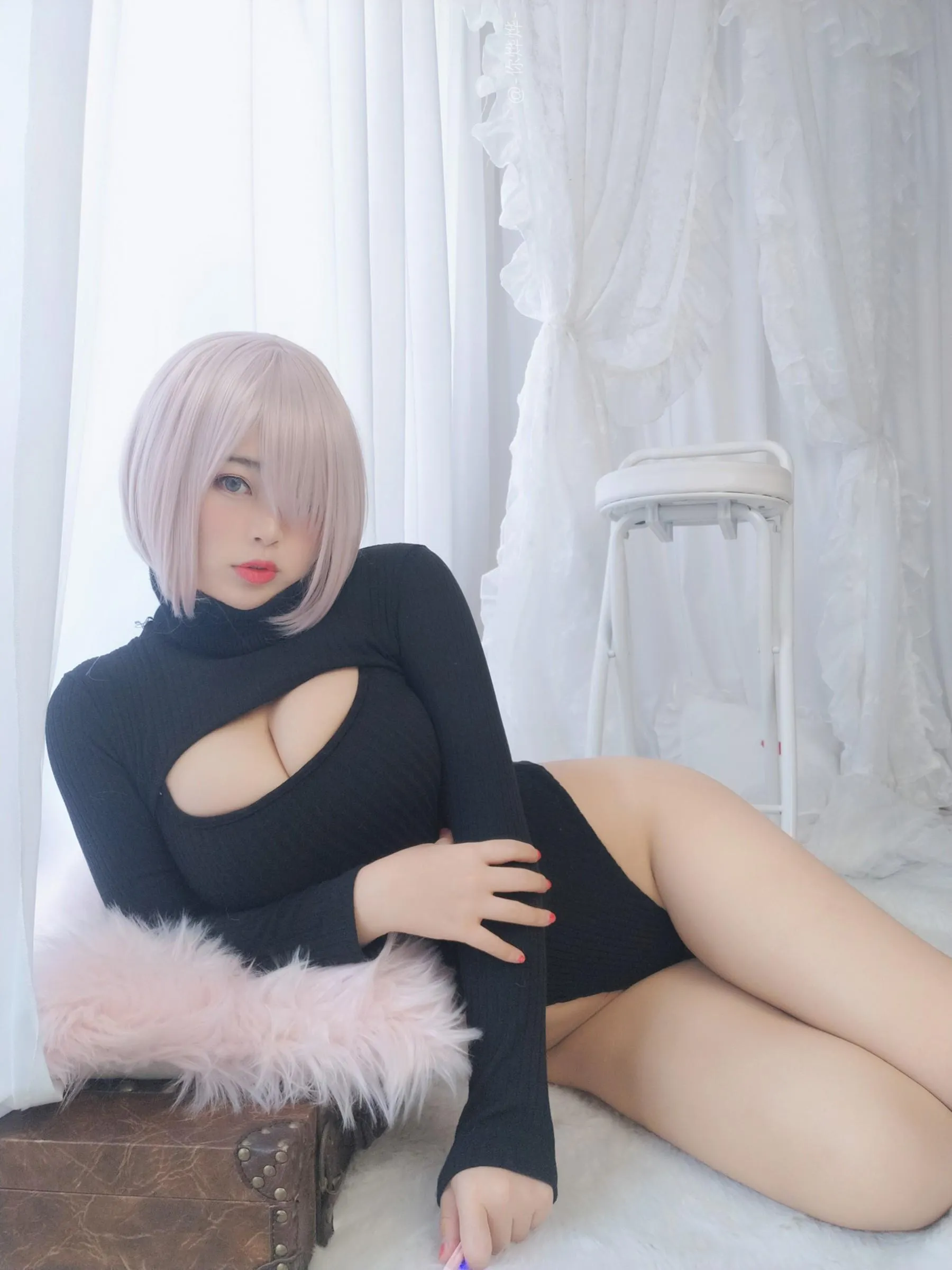 白烨 – NO.18 毛衣套装 [81P]插图8